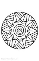 Mandalas Geo kleurplaat 3